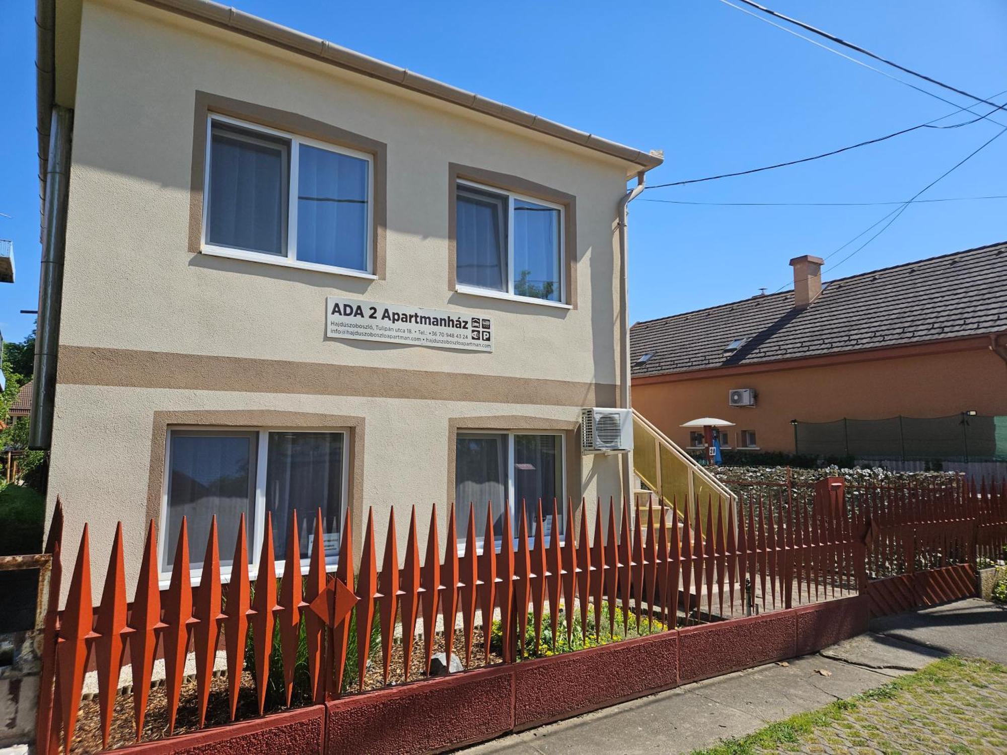 ADA 2 Apartmanház Hajdúszoboszló Exterior foto
